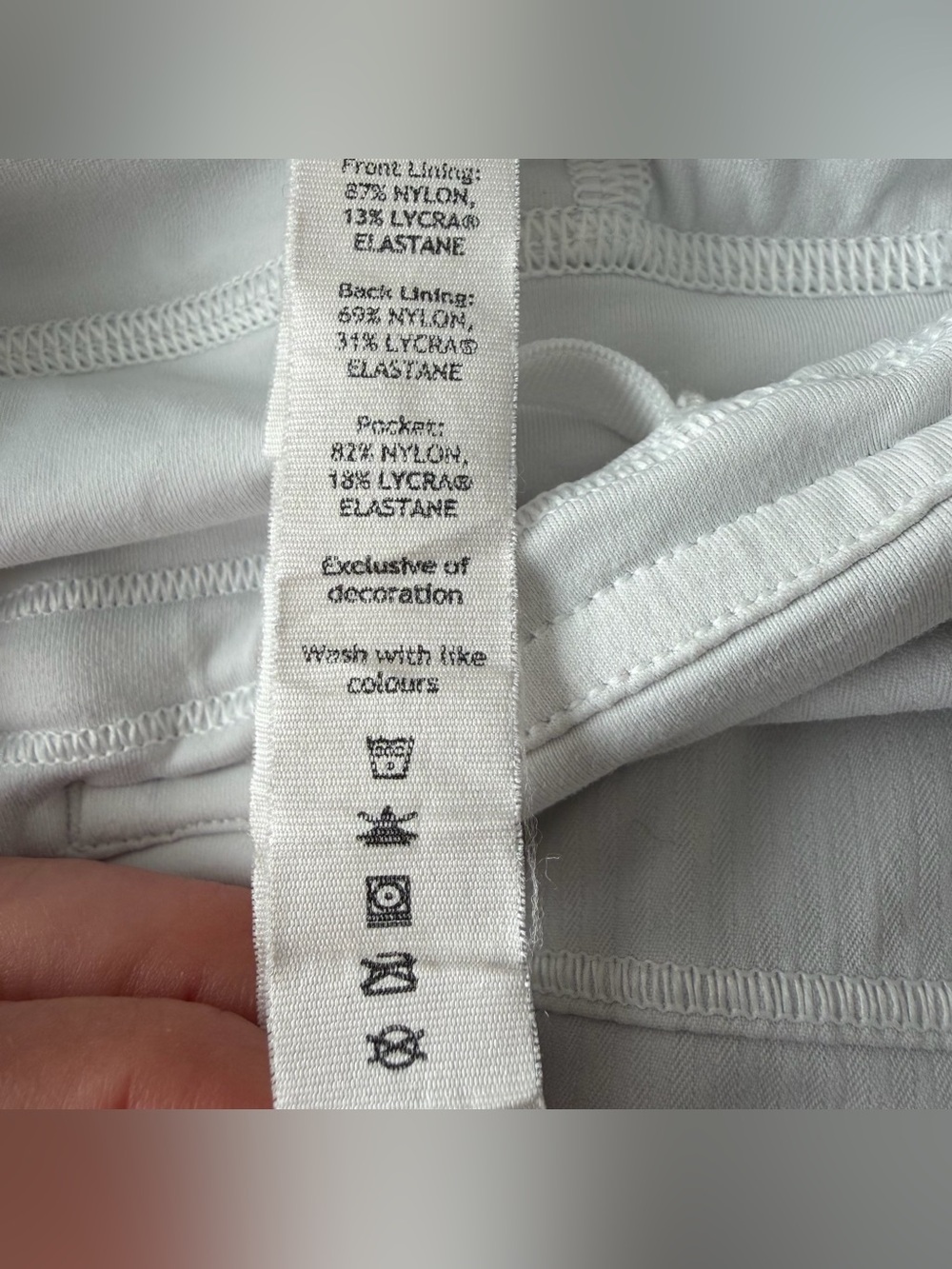 Lululemon Pace Rival Skirt (Tall) *4-way Stretch 15" White 4 Tennis Skort W8A85T - Picture 5 of 10